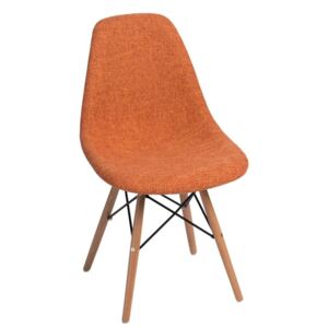 Jedálenská stolička P016W Duo inšpirovaná DSW sivo-oranžová