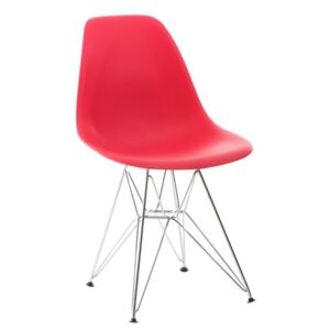 Jedálenská stolička P016 PP inšpirovaná DSR červená