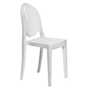 Jedálenská stolička Viki inšpirovaná Victoria Ghost biela