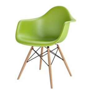 Jedálenská stolička P018W PP inšpirovaná DAW zelená