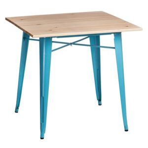 Jedálenský stôl Paris Wood borovica prírodná modrá
