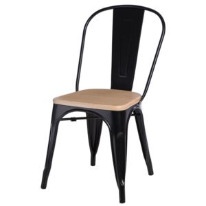 Jedálenská stolička Paris Wood borovica prírodná čierna