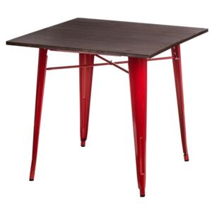 Jedálenský stôl Paris Wood borovica-orech červená