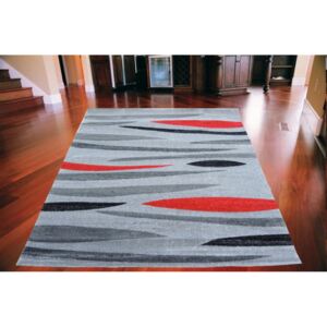 Kusový koberec Fantázia šedo červený, Velikosti 133x180cm