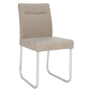 Tempo Kondela Jedálenská stolička, sivohnedá ekokoža s efektom brúsenej kože, INDRA typ 2