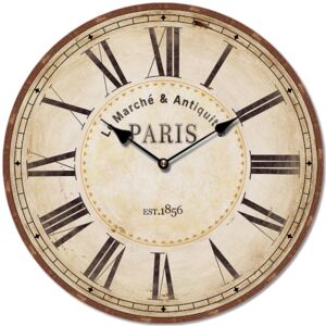 Isabelle Rose Nástenné retro hodiny motív Paris 29 cm
