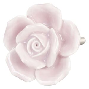 Keramická rukoväť Ružová ružová - Ø 4,5 cm