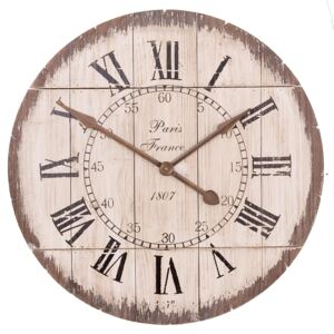 Sklápacie drevené hodiny - Ø 80 * 5 cm
