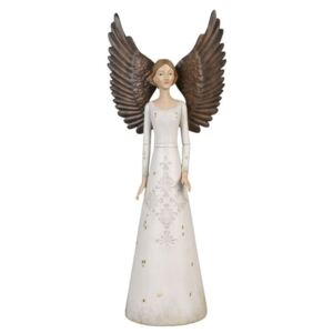 Anjel veľký v bielych šatách - 23 * 14 * 56 cm