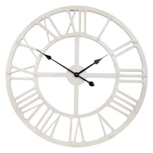 Biele hodiny s rímskymi číslicami - Ø 70 * 5 cm