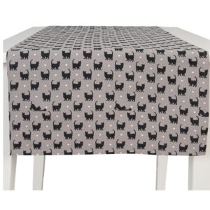 Behúň na stôl šedý Cat Lovers - 50*140 cm
