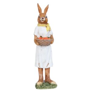 Dekorácia Králik s králikom - 4 * 3 * 17 cm