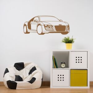 GLIX Audi - nálepka na stenu Hnedá 120 x 50 cm