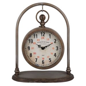 Kovové stolové retro hodiny Antiquité de Paris - 24*15*29 cm