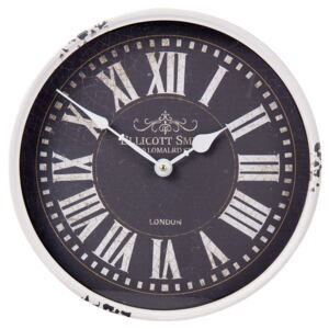 Clayre & Eef Kovové bílé hodiny - Ø 31*8 cm