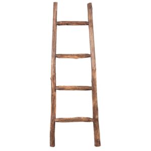Drevený hnedý stojan na uteráky rebrík - 43 * 4 * 120 cm