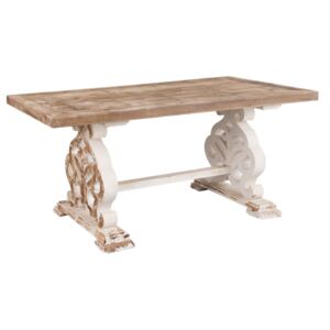 Drevený jedálenský stôl Franciese s patinou - 180 * 90 * 82 cm