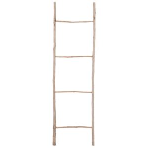 Drevený hnedý vešiak na uteráky rebrík - 45*3*150 cm