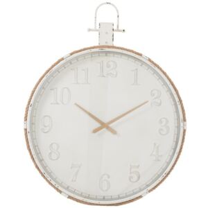 Nástenné biele kovové hodiny Marco - Ø 84*107 cm