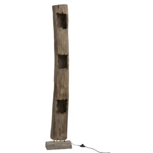 Stojací drevená lampa Paulownia 3 - 29*19*171 cm