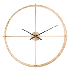Zlaté kovové nástenné hodiny Metgo- Ø 80*9 cm
