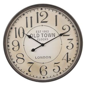 Kovové nástenné hodiny Old town London - Ø 60*6 cm
