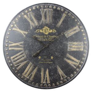 Kovové hodiny Chateau de Chambres - Ø 80*3.5 cm