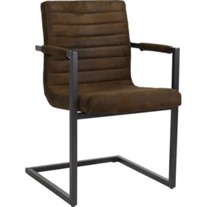 Vintage hnedá stolička / kreslo Bruut - 54*60*83 cm