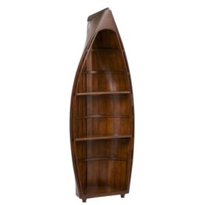 Dřevěná knihovna Boat - 50*25*123 cm