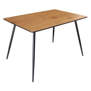 IIG - Dizajnový jedálenský stôl APARTMÁN 140 cm dubový vzhľad v retro štýle