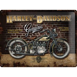 Nostalgic Art Plechová ceduľa: Harley-Davidson Genuine 1933 - 30x40 cm