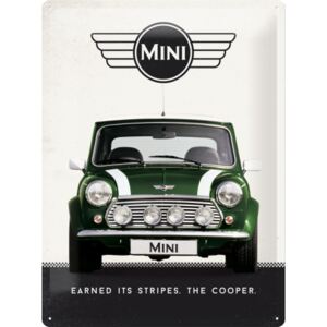 Nostalgic Art Plechová ceduľa: Mini Cooper (Zelený) - 30x40 cm