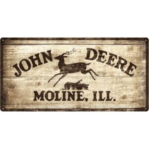 Nostalgic Art Plechová ceduľa: John Deere drevený) - 25x50 cm