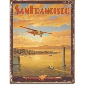 Plechová ceduľa: San Francisco (Western Air Express) - 40x30 cm
