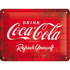 Nostalgic Art Plechová ceduľa: Coca-Cola (Červené logo) - 15x20 cm