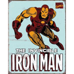 Plechová ceduľa: Iron man (marvel comics) - 40x30 cm