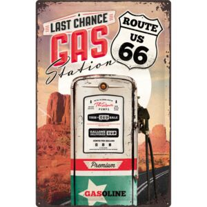 Nostalgic Art Plechová ceduľa: Route 66 (Gas Station) - 40x60 cm