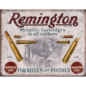 Plechová ceduľa: Remington Munícia 50 - 30x40 cm