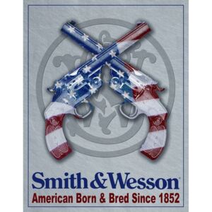 Plechová ceduľa: Smith & Wesson - 40x30 cm