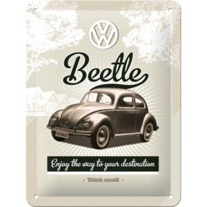 Nostalgic Art Plechová ceduľa: VW Retro Beetle - 15x20 cm