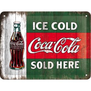Nostalgic Art Plechová ceduľa: Coca-Cola (Sold Here) - 15x20 cm