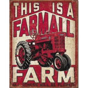 Plechová ceduľa: Farmall Farm - 40x30 cm