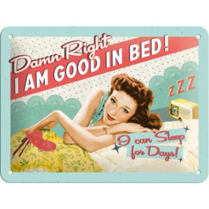 Nostalgic Art Plechová ceduľa: Good In Bed - 15x20 cm
