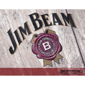 Plechová ceduľa: Jim Beam (Beam Formula) - 30x40 cm