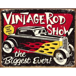 Plechová ceduľa: Vintage Rodshow - 30x40 cm