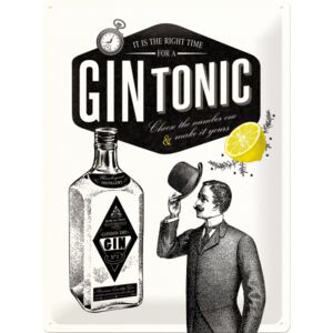 Nostalgic Art Plechová ceduľa: Gin Tonic - 30x40 cm