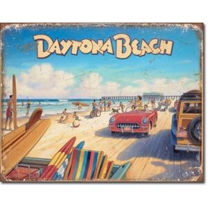 Plechová ceduľa: Daytona Beach - 30x40 cm