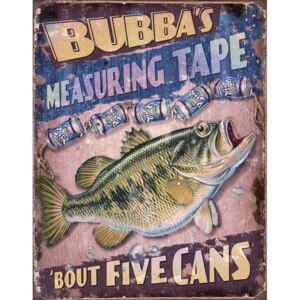 Plechová ceduľa: BUBBAS Measuring Tape - 40x30 cm