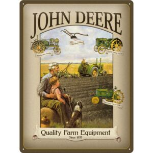 Nostalgic Art Plechová ceduľa: John Deere Quality Farm - 30x40 cm