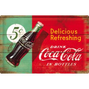 Nostalgic Art Plechová ceduľa: Coca-Cola (Dvojfarebná) - 40x60 cm